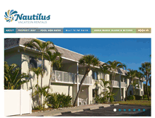 Tablet Screenshot of nautilusvacationrentals.com